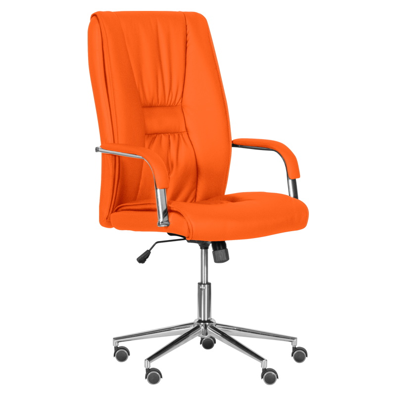 Офис стол - 6500-1 оранжев